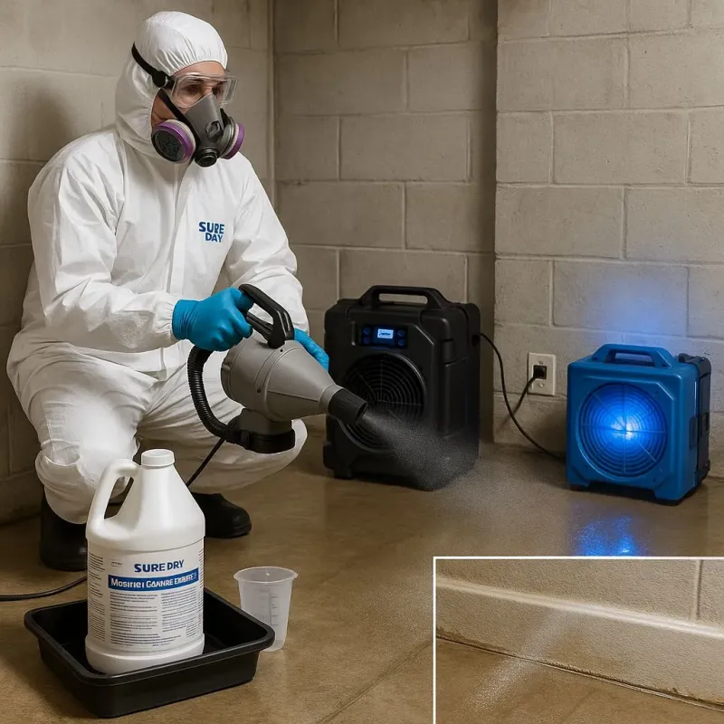 Sanitization and Odor Removal process in Northgate, OH